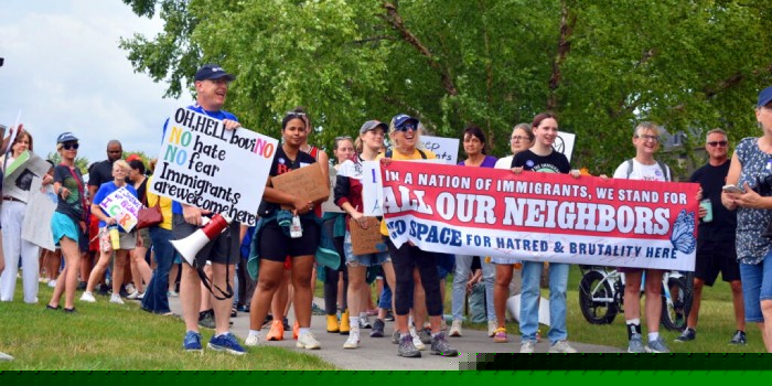 Public March Counters Pro-Deportation Event In Central Indiana