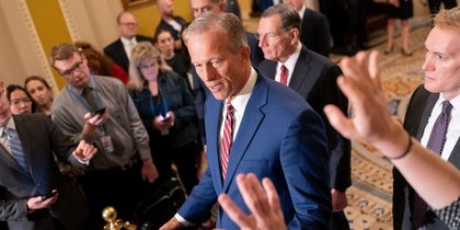 Seven renegade Republicans join Democrats to stall massive spending deal