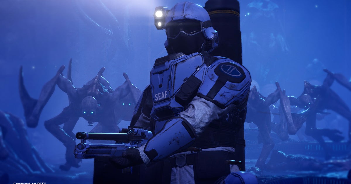 You can hug the Super Earth grunts in Helldivers 2's Devoid of Liberty update, which revamps NPC troops and adds new Illuminate enemies