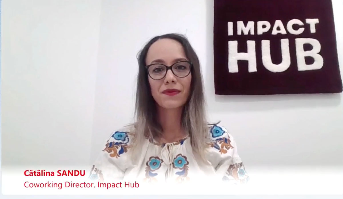 ZF Live. Cătălina Sandu, coworking director, Impact Hub: Munca hibrid domină în continuare, doar 33% dintre utilizatorii recurenţi vin la birou peste trei zile pe săptămână