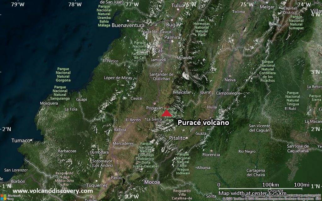 Puracé Volcano Volcanic Ash Advisory: NO VA OBS