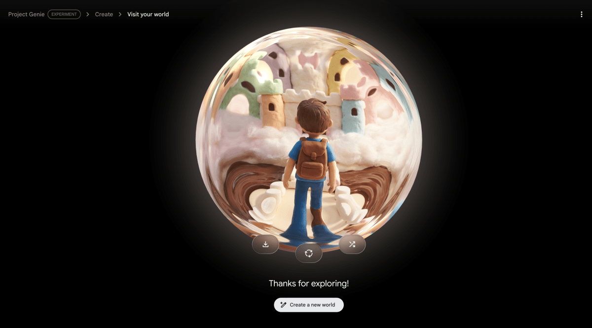 I built marshmallow castles in Google’s new AI world generator