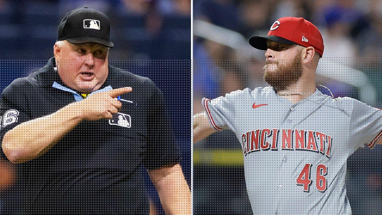 Cincinnati Reds pitcher rips 'f—ing fata–' umpire for getting in defender's way on ground ball