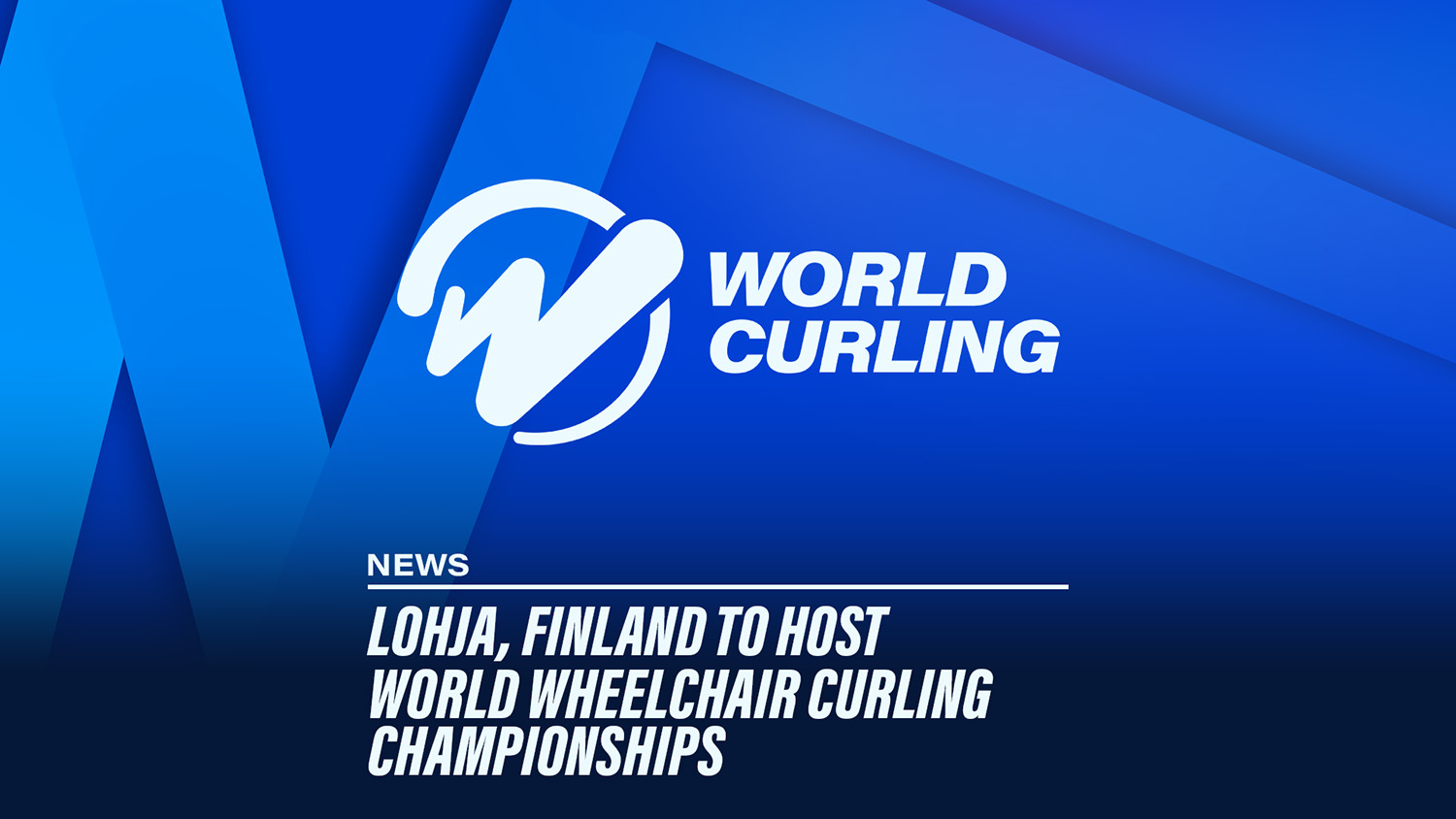Lohja, Finland to host 2027 World Wheelchair Curling Championships
