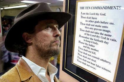 Matthew McConaughey: Leave Religion Out of It — the Ten Commandments Still Belong in Classrooms