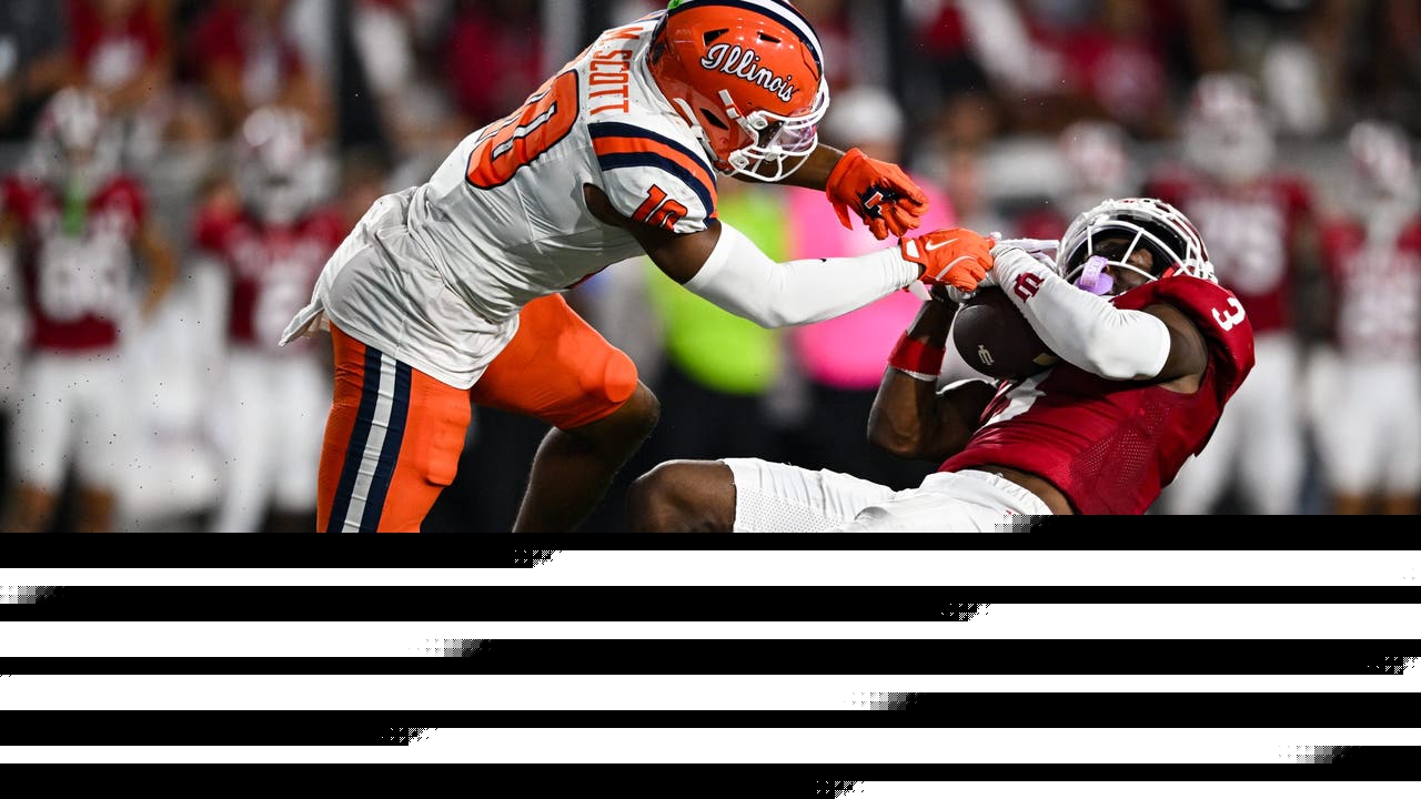 No. 19 Indiana takes control quickly and overwhelms No. 9 Illinois in 63-10 victory
