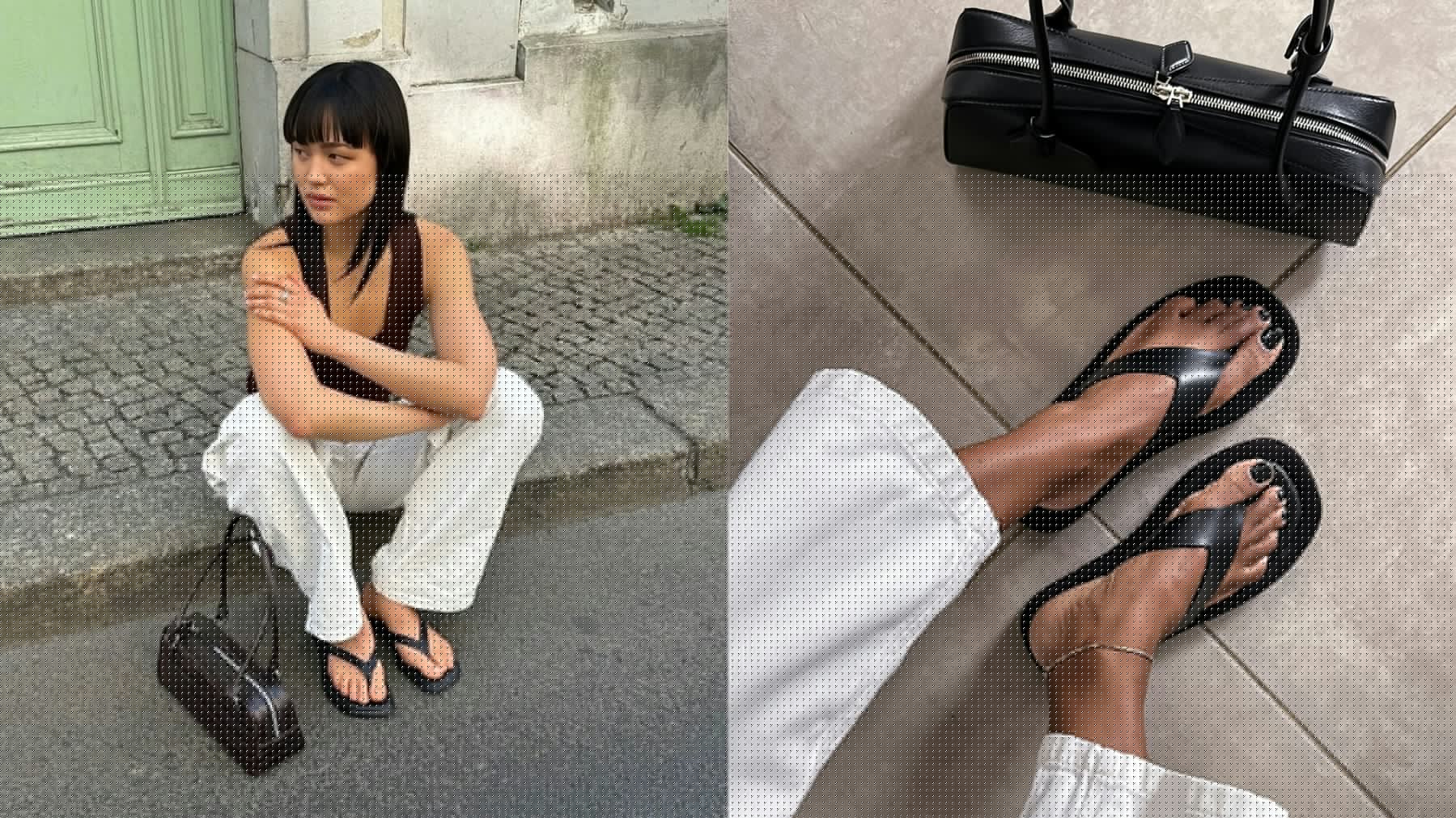 From London To New York, Every Chic Woman Is Wearing Leather Flip-Flops This Summer