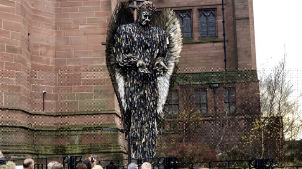 Comment on Knife Angel Lands In Liverpool by The Message A Murderer Has for Schoolchildren - Sadam Essakhil and knives | YNUKtvYNUKtv