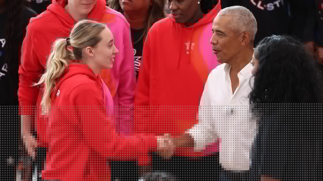 Barack Obama Surprises Caitlin Clark, Angel Reese, WNBA All-Stars at Practice in Trending Videos