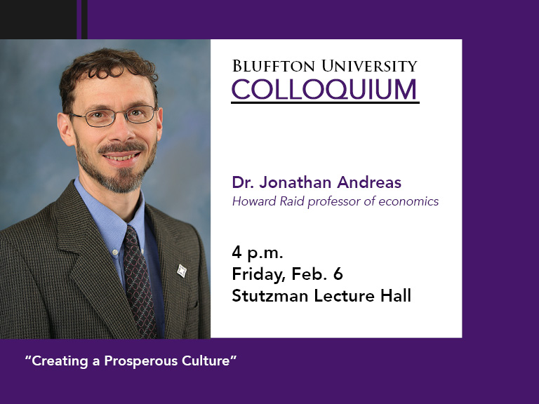 Bluffton Economics Colloquium Explores Prosperous Cultures