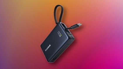 This tiny 10,000mAh power bank with a built-in USB-C cable is 38% off