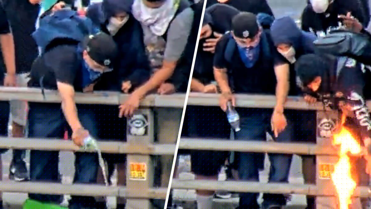 Man sentenced after pouring lighter fluid on CHP car during anti-ICE protest in 2025