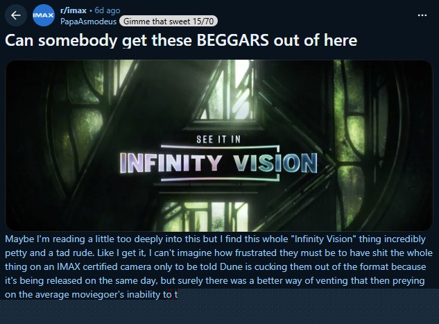Somebody Get These Beggars Out Of Here - IMAX