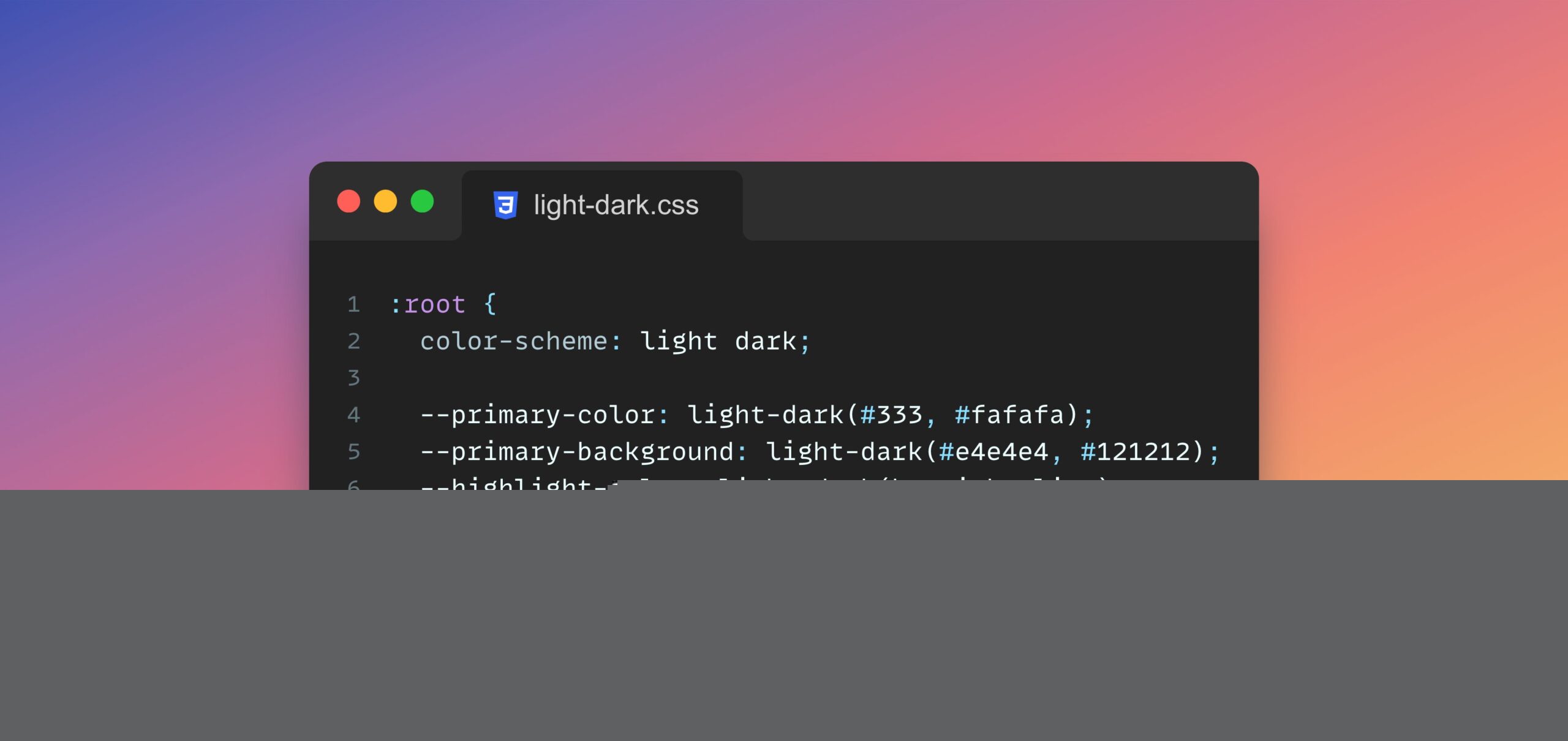 Comment on CSS color-scheme-dependent colors with light-dark() by yinhx