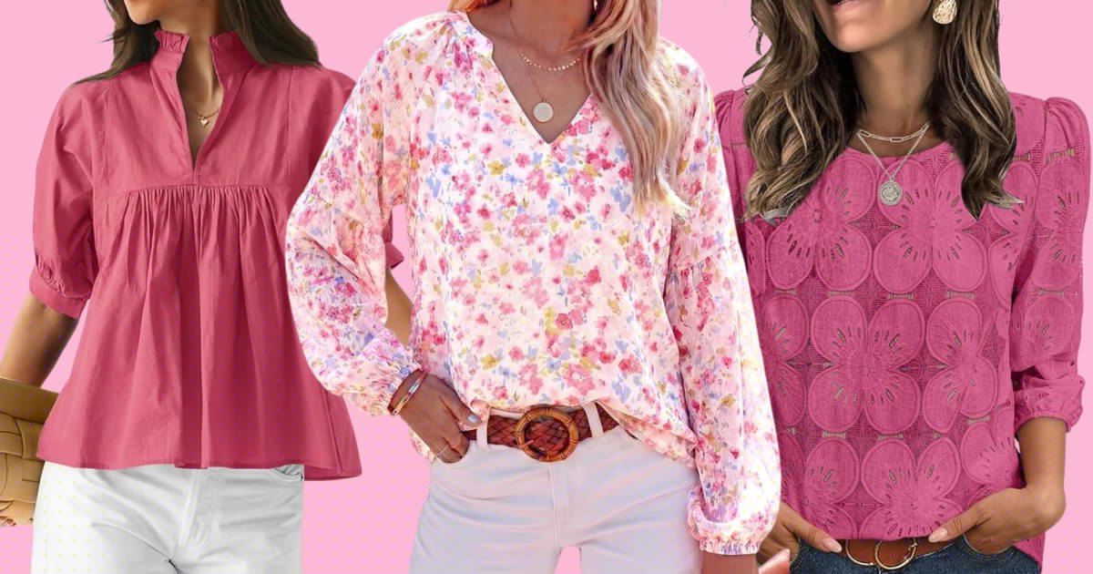 Bye, Bye Bulge! These Pretty Summer Blouses Hide Arm Bulge and Tummies