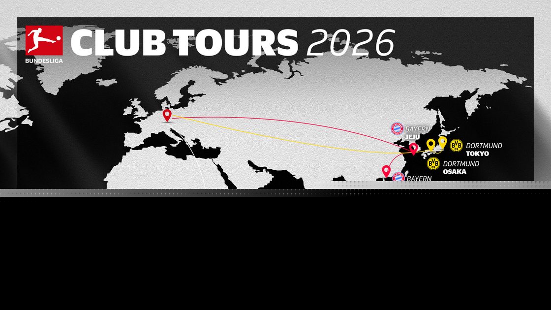 German club tours in summer 2026: Bayern Munich in South Korea & Hong Kong, Borussia Dortmund visit Japan, RB Leipzig in South Africa