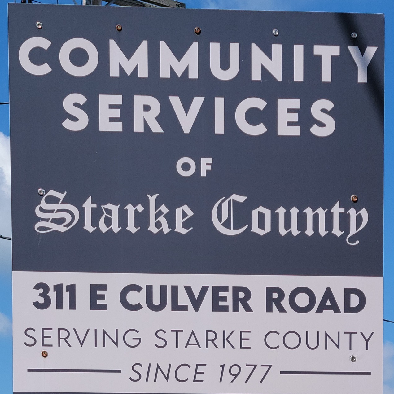 Community Services of Starke County shares service statistics