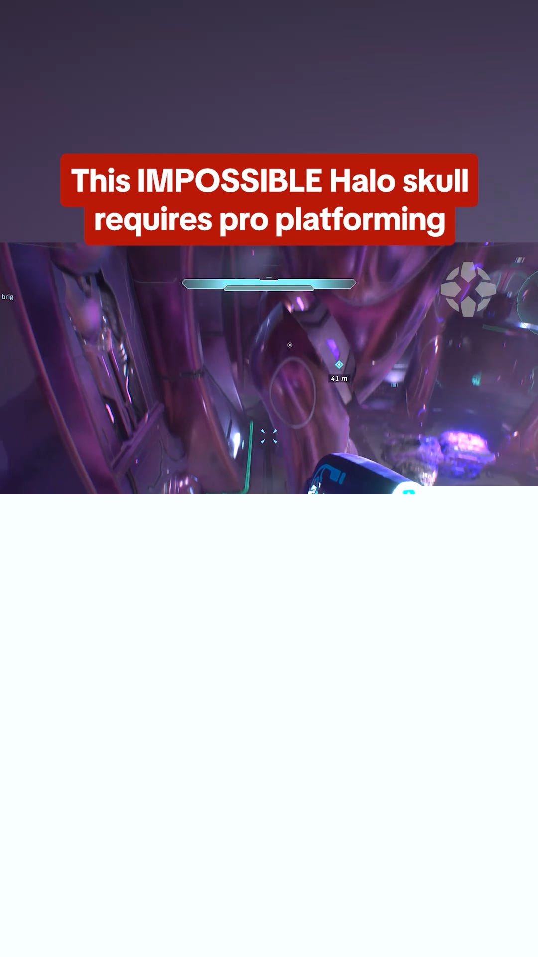 The Hardest Platforming in Halo Campaign Evolved Leads You to a Skull
