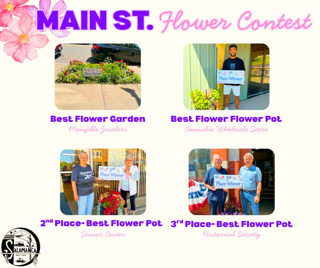 Winners named in Salamanca flower contest