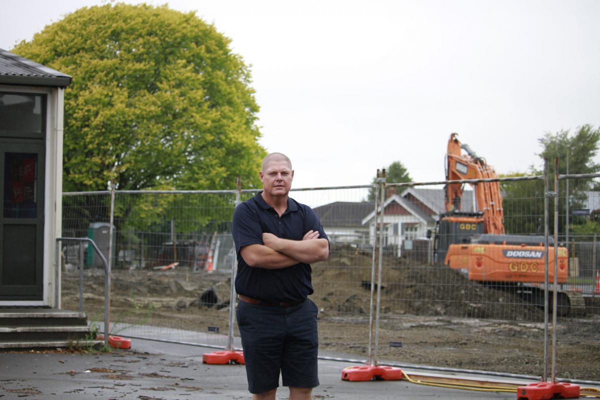 School waiting for new classroom after old block demolished
