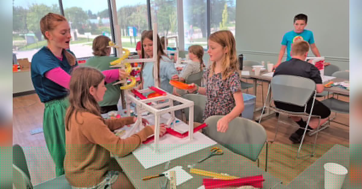 Library rolls out new paper roller coaster activity