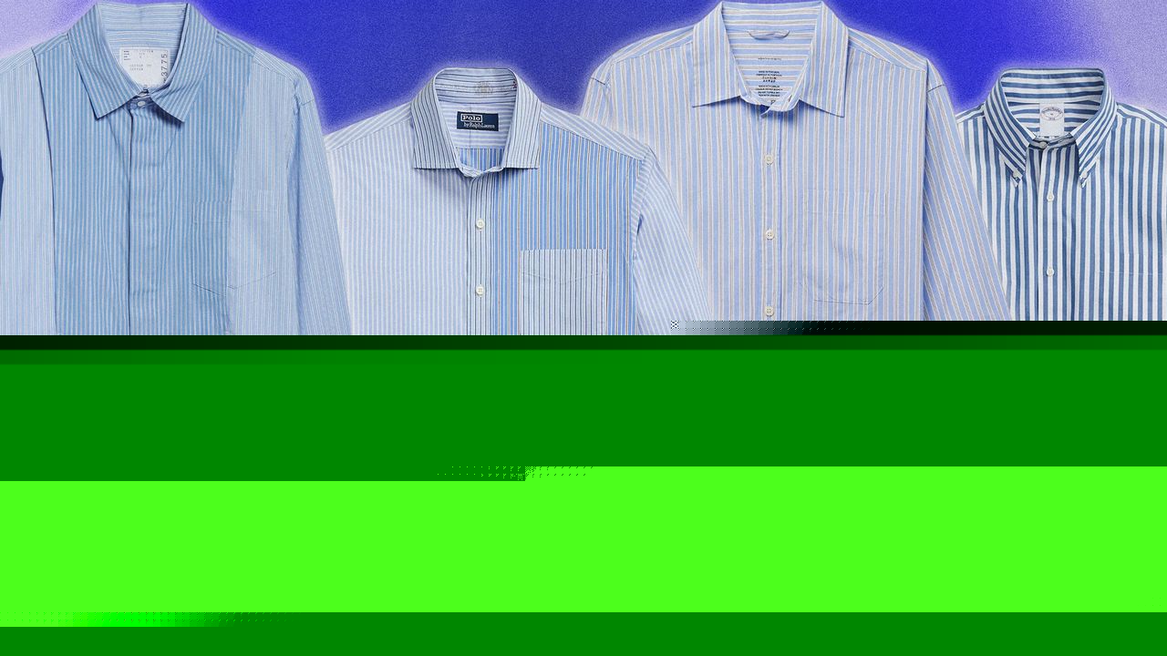 A Blue Striped Shirt Makes Every Outfit Better