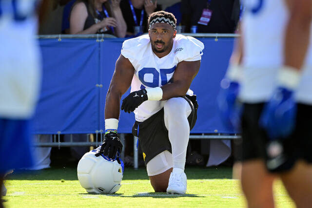 Rams’ Myles Garrett says he won’t try to influence Aaron Donald’s comeback decision