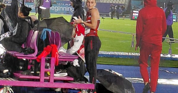 Rush climbs to 12th after setting Gibraltar women's shot put record