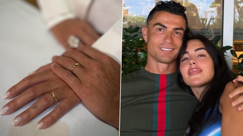 Cristiano Ronaldo Marries Georgina Rodriguez in Cascais; Shares Pic of Wedding Rings