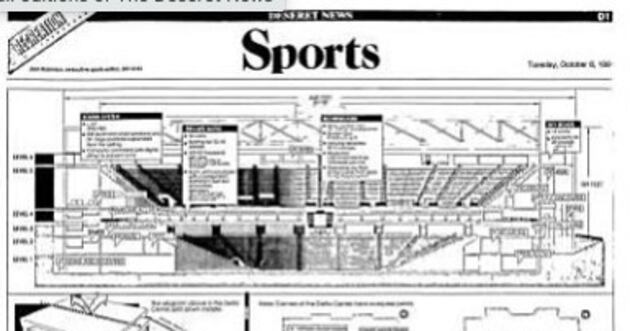 Deseret News archives: Larry H. Miller got the Delta Center built — on time