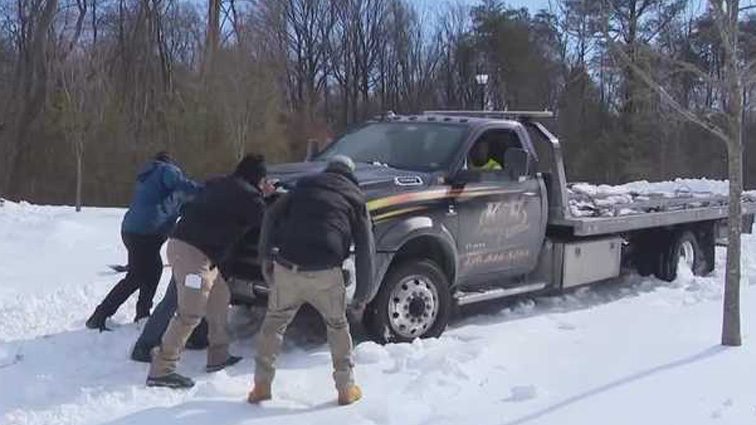 Some Severn residents say they’re snowed in, seek plows to clear their streets