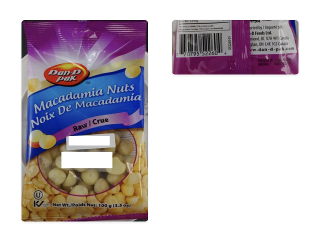Food Recall Warning: Dan-D Pak Brand Raw Macadamia Nuts Recalled Due to Salmonella