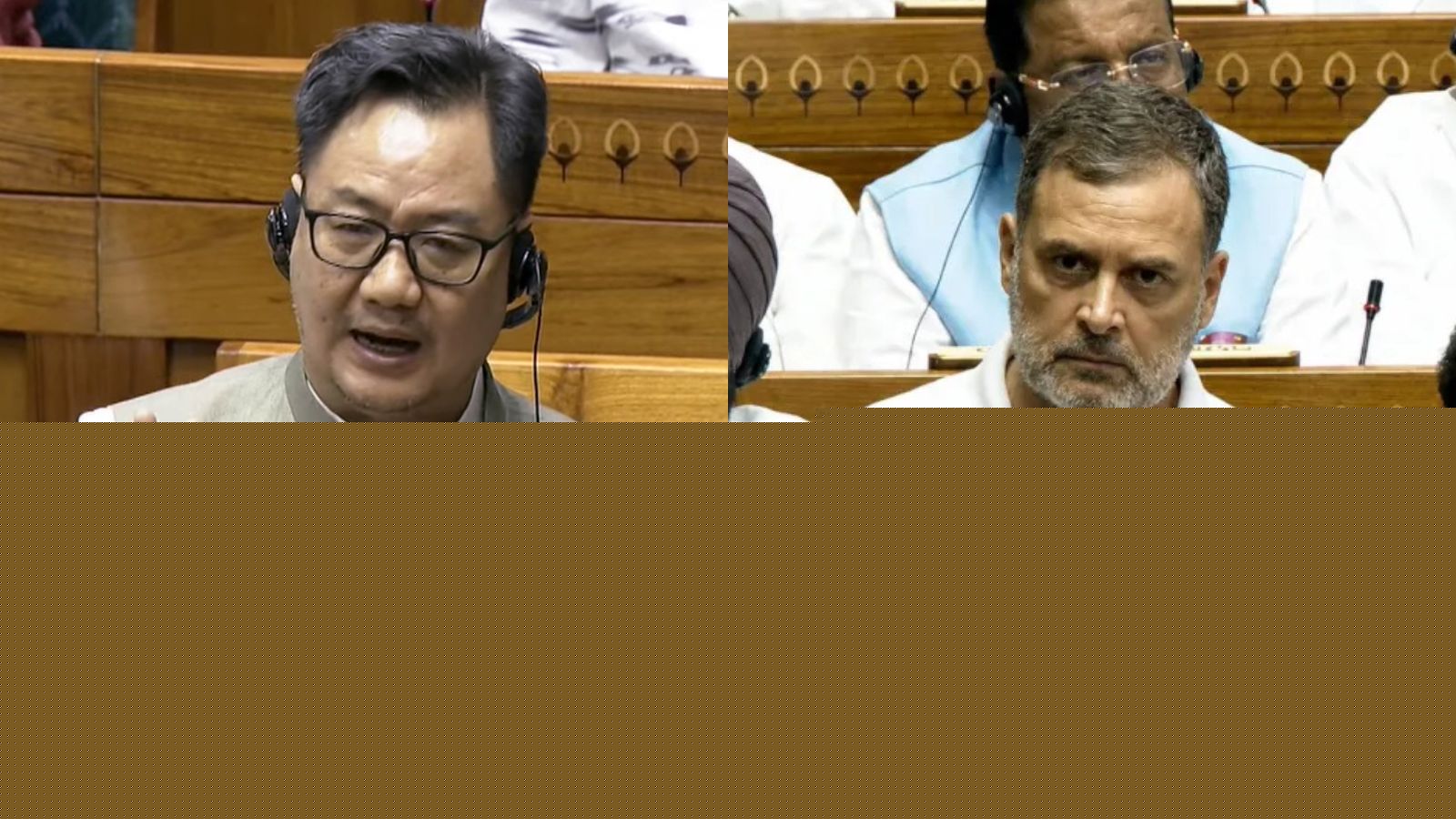 Kiren Rijiju meets Rahul Gandhi to end House logjam, Congress firm on stand against delimitation