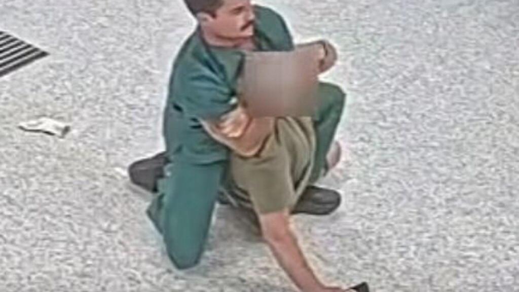 CCTV captures incredible moment Jiu-jitsu-obsessed nurse takes down violent patient at the Royal Brisbane and Women’s Hospital