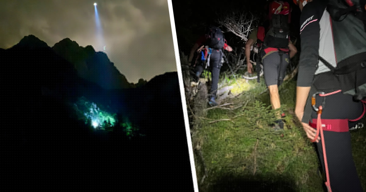 Einsatz im Gaistal - Drohne spürt im Dunkeln verirrten Wanderer auf