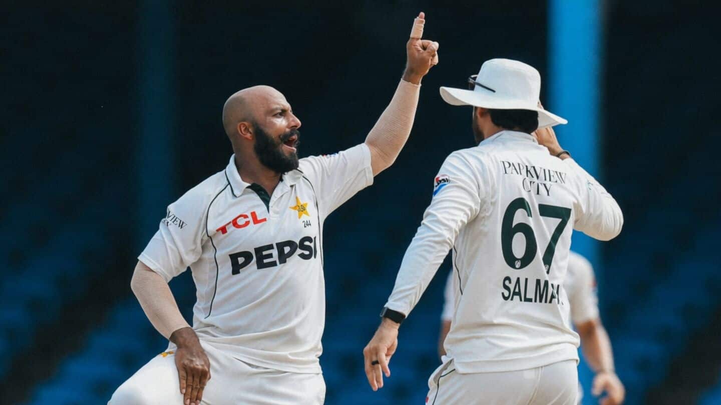 2nd Test: Pakistan's Ali Usman and Sajid Khan floor WI