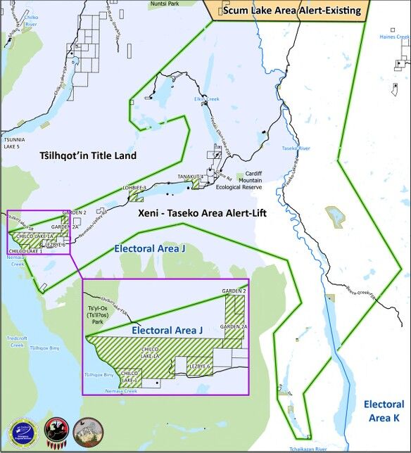 Xeni-Taseko Evacuation Alert lifted