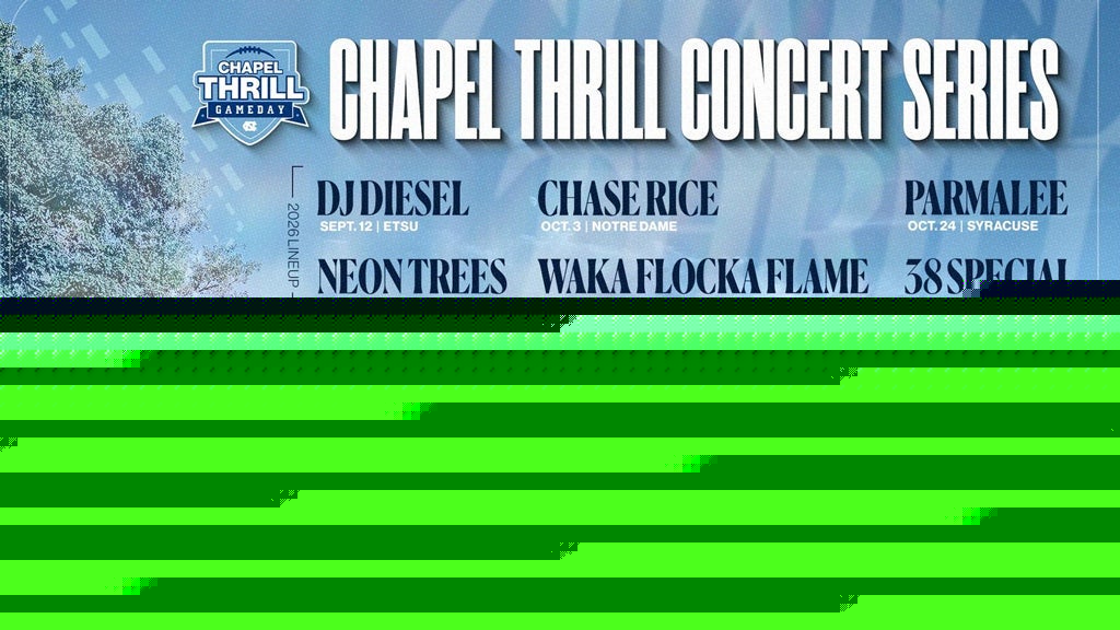 UNC Brings Back Chapel Thrill Pregame Concerts With Shaq, Five Others for 2026 Football Season