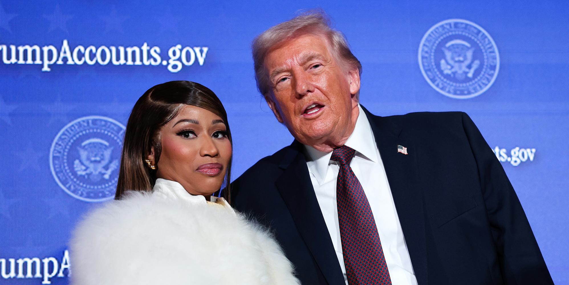 Nicki Minaj’s awkward on-stage appearance with Trump sends internet into a frenzy