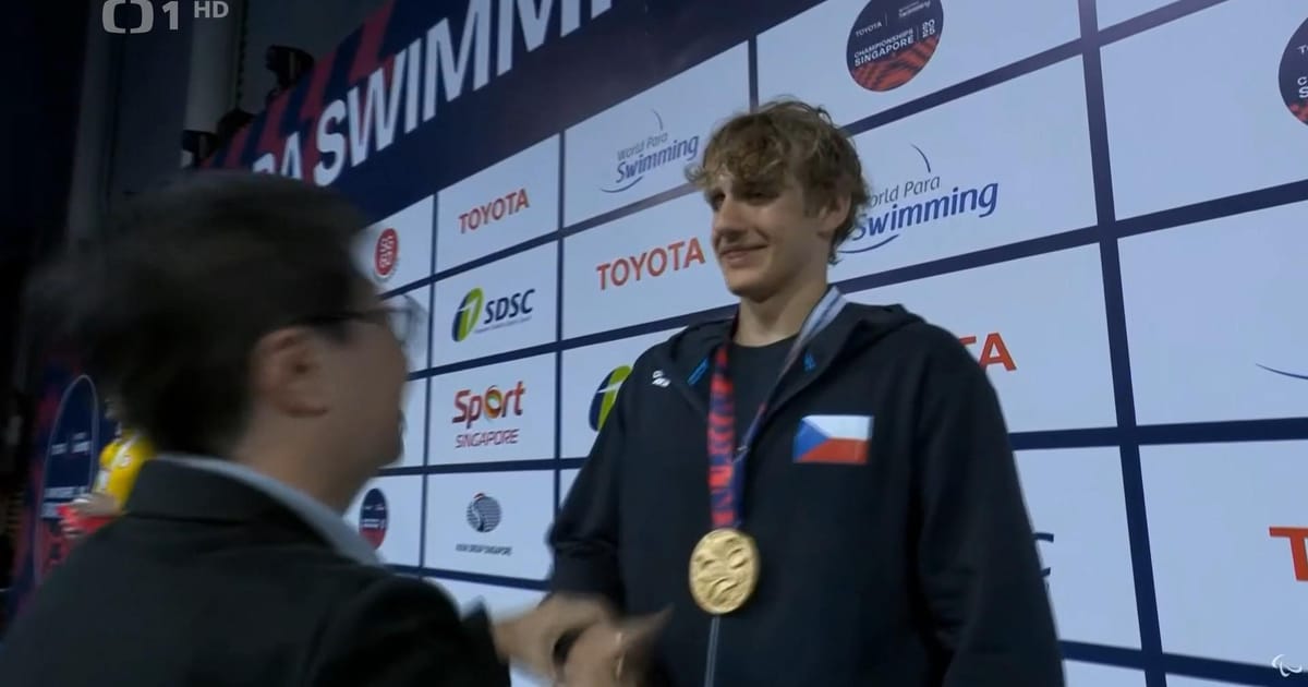 Czech Paralympic swimmer shines at World Championship with a world record and seven medals