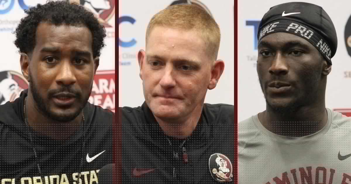 Warchant TV: Florida State offensive coaches Kam Martin, Austin Tucker and RB Ousmane Kromah