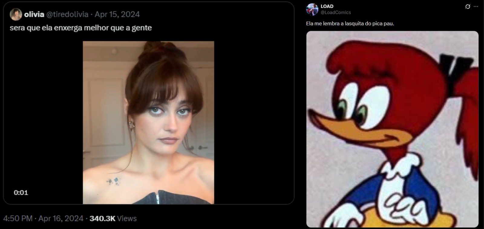 Ella Purnell's Eyes - Ela me lembra a lasquita do pica pau.