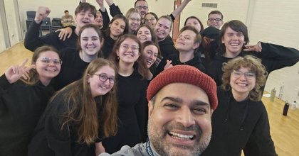 Award-winning theatre maker inspires students with insights and experiences