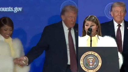 ‘Best President Of All Time’: Nicki Minaj Holds Trump’s Hand, Declares Herself His No. 1 Fan