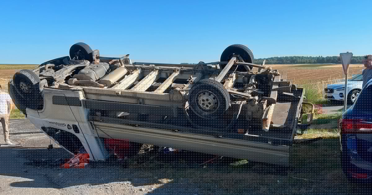 Sauvenière : une collision entre une voiture et une camionnette fait un blessé sur la chaussée de Tirlemont