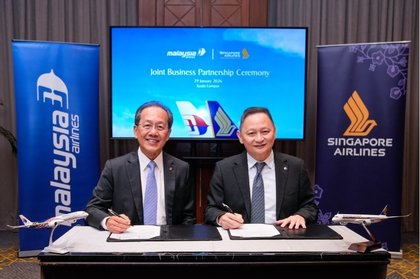 Malaysia Airlines formalises joint business partnership with Singapore Airlines