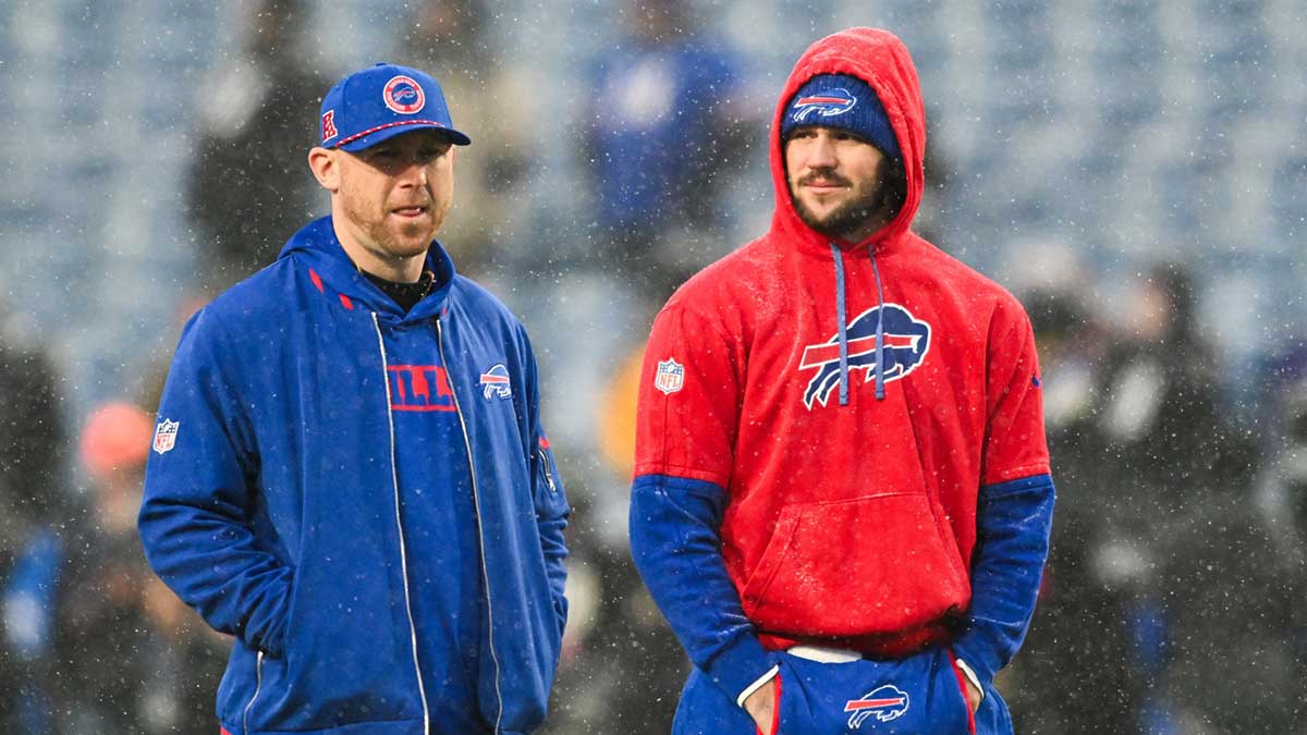 Joe Brady drops Josh Allen truth bomb during Bills introductory press conference