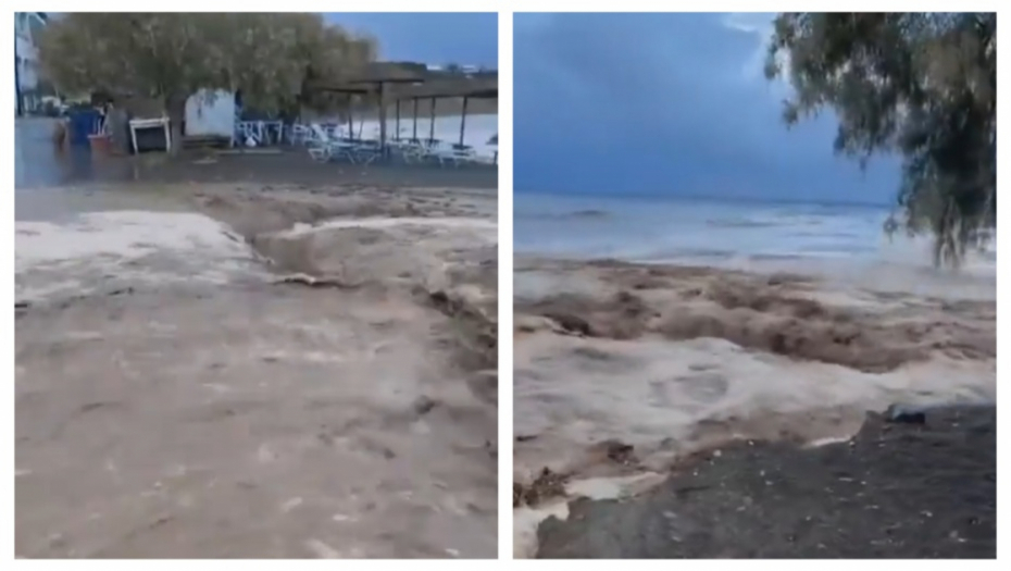 Jezive scene u Grčkoj Bujice na ulicama, sve ide u more! Opšti potop, zatvorene škole, tamo je vanredno! (video)