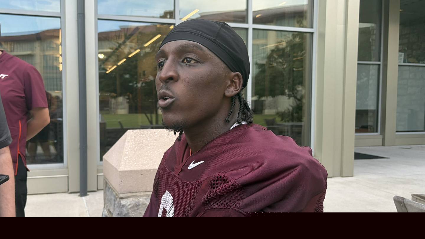 Everything From Virginia Tech Cornerback Isaiah Brown-Murray After August 6's Fall Camp Practice