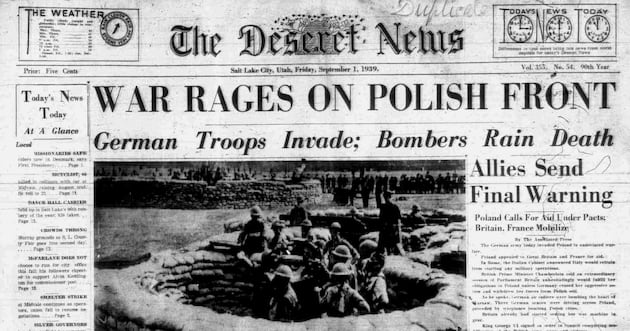 Deseret News archives: Germany invades Poland on this day in 1939